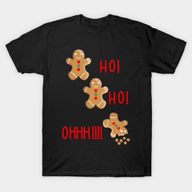 Gingerbread Men T-Shirt by MarcyBrennanArt